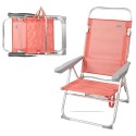 Chaise de Plage Colorbaby Rose 48 x 57 x 99 cm Multiposition