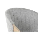 Silla de Comedor Home ESPRIT Gris Poliéster Madera 60 x 57,5 x 79 cm