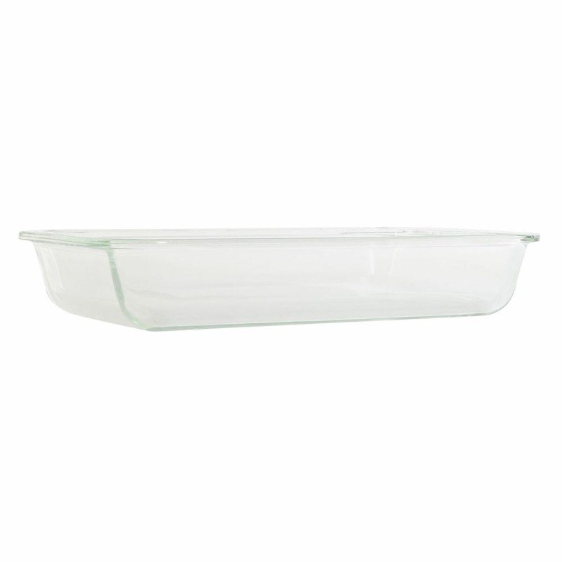 Ofenpfanne DKD Home Decor Durchsichtig Borosilikatglas (35 x 21.5 x 6 cm)