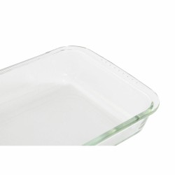 Bandeja para Forno DKD Home Decor Transparente Vidro de Borosilicato (35 x 21.5 x 6 cm)