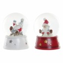 Bola de Natal DKD Home Decor Resina Cristal Pai Natal (2 pcs) (9.5 x 9.5 x 13.5 cm)