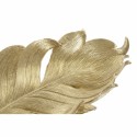 Tabuleiro DKD Home Decor S3017331 Folha Dourado Resina Folha de planta (39 x 18 x 4.7 cm) (39 cm)