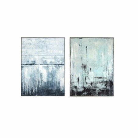 Pintura DKD Home Decor Abstrato 60 x 3 x 80 cm Moderno (2 Unidades)