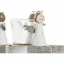 Bougeoirs de Noël DKD Home Decor Verre Bois (17 x 17 x 9 cm)