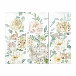 Quadro DKD Home Decor Fiori 55 x 3 x 135 cm Shabby Chic (3 Pezzi)