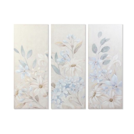 Painting DKD Home Decor Flowers 55 x 3 x 135 cm Shabby Chic (3 Pieces) Painting DKD Home Decor Flowers 55 x 3 x 135 cm Shabby Chic (3 Pieces)