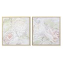 Bild DKD Home Decor 80 x 4 x 80 cm Blomster Shabby Chic (2 Stück)