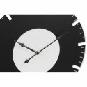 Relógio de Parede DKD Home Decor 50 x 3,5 x 50 cm Preto Branco Vintage Madeira MDF (2 Unidades)