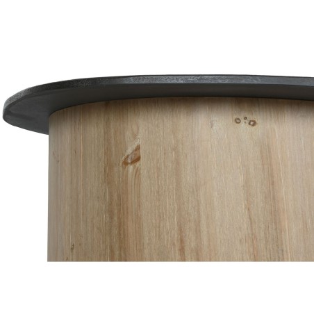 Mesa de Centro Home ESPRIT Natural Marrón oscuro Abeto 90 x 90 x 40 cm Mesa de Centro Home ESPRIT Natural Marrón oscuro Abeto 90 x 90 x 40 cm