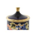 Vaso DKD Home Decor Face Porcelana Azul 11 x 11 x 25 cm Multicolor