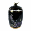 Vaso DKD Home Decor S3020482 Porcellana Nero Multicolore Shabby Chic (14 x 14 x 24 cm)