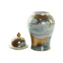 Vaso DKD Home Decor Porcelana Azul Moderno (22 x 22 x 41 cm)