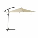 Solskærm DKD Home Decor Beige Polyester Stahl (300 x 300 x 250 cm)