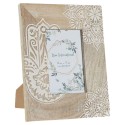 Moldura de Fotos DKD Home Decor Castanho Madeira Plástico Madeira de mangueira Índio 20 x 2 x 25,5 cm