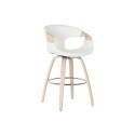 Sgabello Home ESPRIT Bianco Legno 55,5 x 52,5 x 92,5 cm