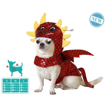 Disfraz para Perro Talla L Dragón