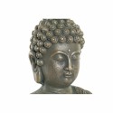Deko-Figur DKD Home Decor Fiberglas Gold Buddha Dunkelgrau Orientalisch (28 x 19 x 41 cm)