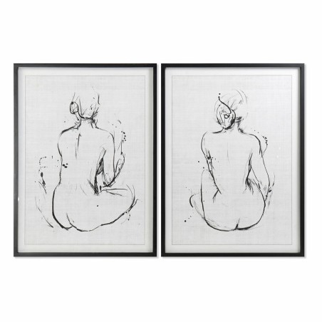 Bild DKD Home Decor 70 x 2,5 x 90 cm Damen Moderne (2 Stück) Bild DKD Home Decor 70 x 2,5 x 90 cm Damen Moderne (2 Stück)