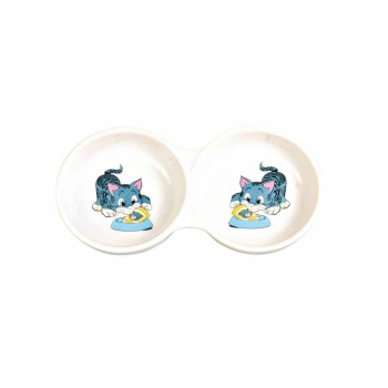 Comedouro para Gato Trixie Branco