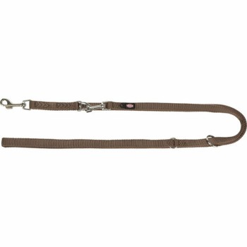Guinzaglio regolabile per cane Trixie Premium Nocciola XS/S
