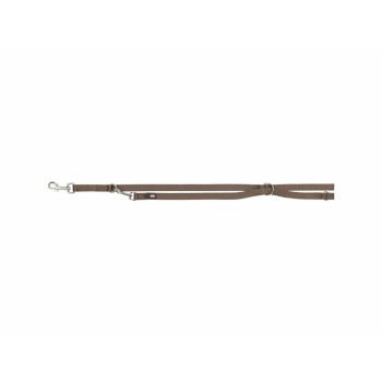 Guinzaglio regolabile per cane Trixie Premium Nocciola XS/S