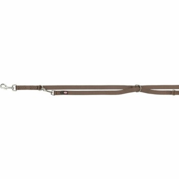 Guinzaglio regolabile per cane Trixie Premium Nocciola XS/S