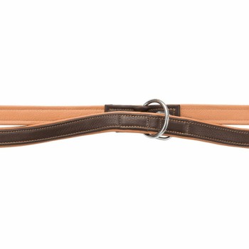 Adjustable dog leash Trixie Brown Light brown M/L 2 m