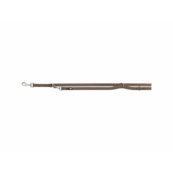 Laisse réglable pour chien Trixie Premium Noisette M/L