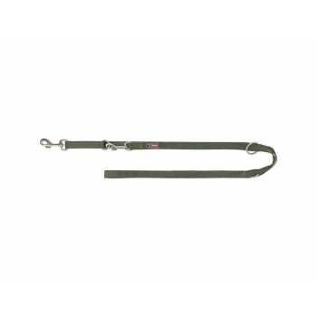 Adjustable dog leash Trixie Premium Green Olive M/L