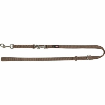 Guinzaglio regolabile per cane Trixie Premium Nocciola XS/S
