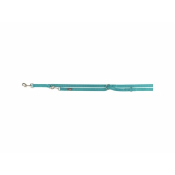 Trela ajustável para cão Trixie Premium Azul Claro L/XL