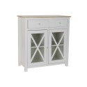 Cómoda DKD Home Decor S3022229 Branco Natural Cristal Choupo Cottage 80 x 40 x 85 cm