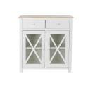 Cómoda DKD Home Decor S3022229 Branco Natural Cristal Choupo Cottage 80 x 40 x 85 cm