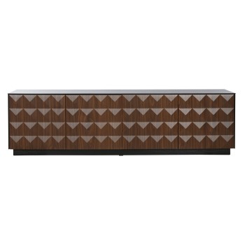 Móvel de TV Home ESPRIT Castanho Preto 161,2 X 40 X 45,5 cm