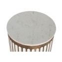 Mesa auxiliar Home ESPRIT Blanco Natural 41 x 41 x 52 cm