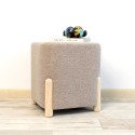 Pouf Vinthera Moa Marron Bois 34 x 34 x 38 cm (2 Unités)