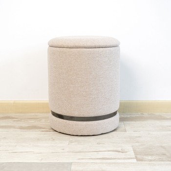 Puff Vinthera Moa Beige Holz 32 x 40 cm (2 Stück)