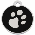 Placa identificativa Imarc Circle Preto Prateado