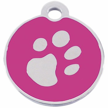 Placa identificativa Imarc Circle Rosa Plateado
