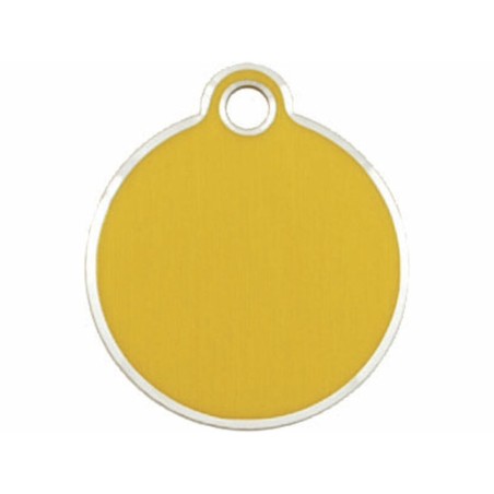 Placa identificativa Imarc Circle Amarelo Dourado