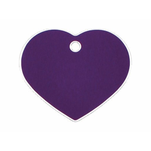 Placa identificativa Imarc Heart Lilás