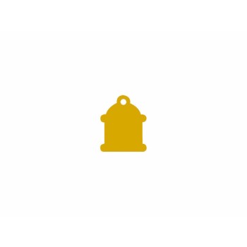 Placa identificativa Imarc Classic Amarelo Dourado