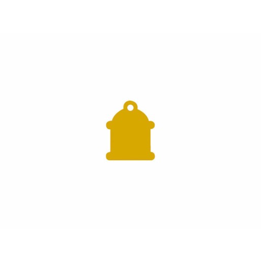 Placa identificativa Imarc Classic Amarelo Dourado