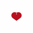 Placa identificativa Imarc Heart Rojo