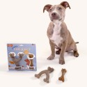 Mordedor para cão Nylabone Castanho Manteiga de amendoim Bacon Artificial S