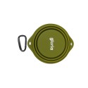 Ciotola Pieghevole per Animali Domestici Gloria Verde Silicone Alluminio 550 ml