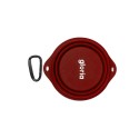 Ciotola Pieghevole per Animali Domestici Gloria Rosso Silicone Alluminio 550 ml