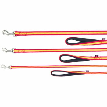 Trela para Cães Trixie Amarelo Vermelho 1,2 m