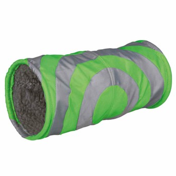 Túnel Dobrável para Animais de Estimação Trixie Verde Cinzento Ø 15 × 35 CM