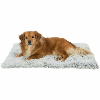 Tapete para Cão Trixie Branco Preto Cinzento Felpa 75 × 55 cm
